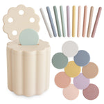 Coin Tube Mushie avec formes à encastrer en plastique PP