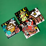 Coloriage velours x6 | Noël | OMY - My Little Môme