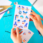 Pack 2 pochoirs de dessin - Personnages - Griffographe