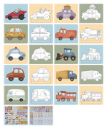 Cahier créatif voitures - Little Dutch
