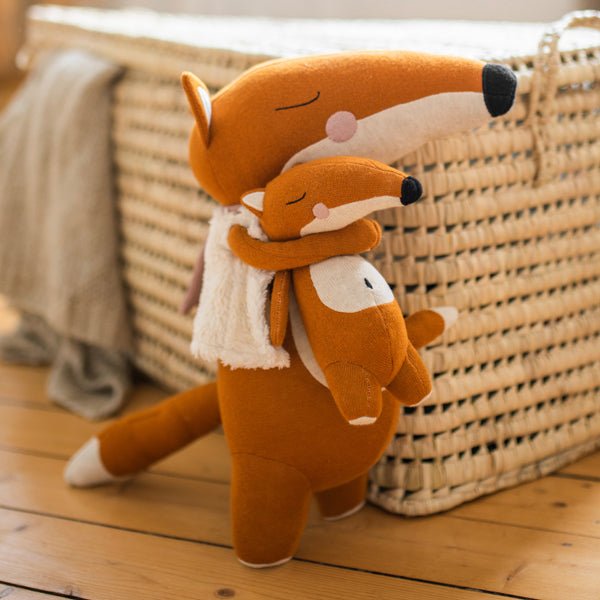 Peluche maman et bébé renard - My Little Môme