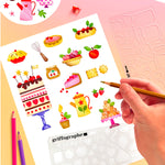 Pack 2 pochoirs de dessin - Gourmandises - Griffographe