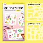 Pack 2 pochoirs de dessin - Kawaii - Griffographe