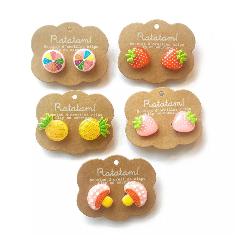 5 paires de boucles d'oreilles clips - Ratatam