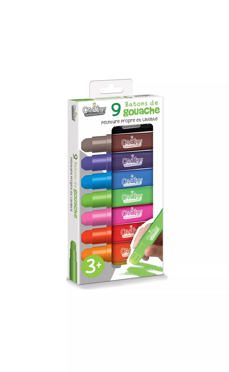Bâtons de gouache x9 | Créalign'
