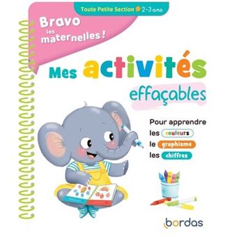 Mes activités effaçables 2-3 ans | Bordas