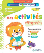 Cahier d'activités effaçables maternelle  — PS, MS ou GS | Bordas