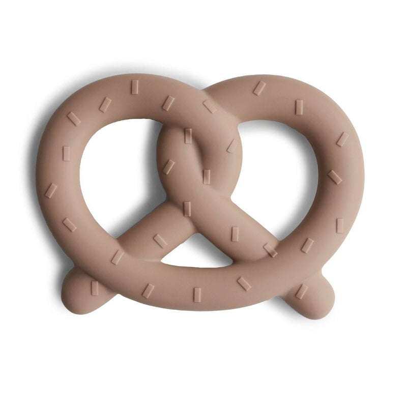 Anneau de dentition bretzel MUSHIE brun 