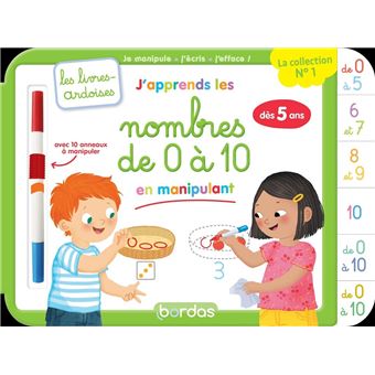 Livre-ardoise | J'apprends les nombres | Bordas