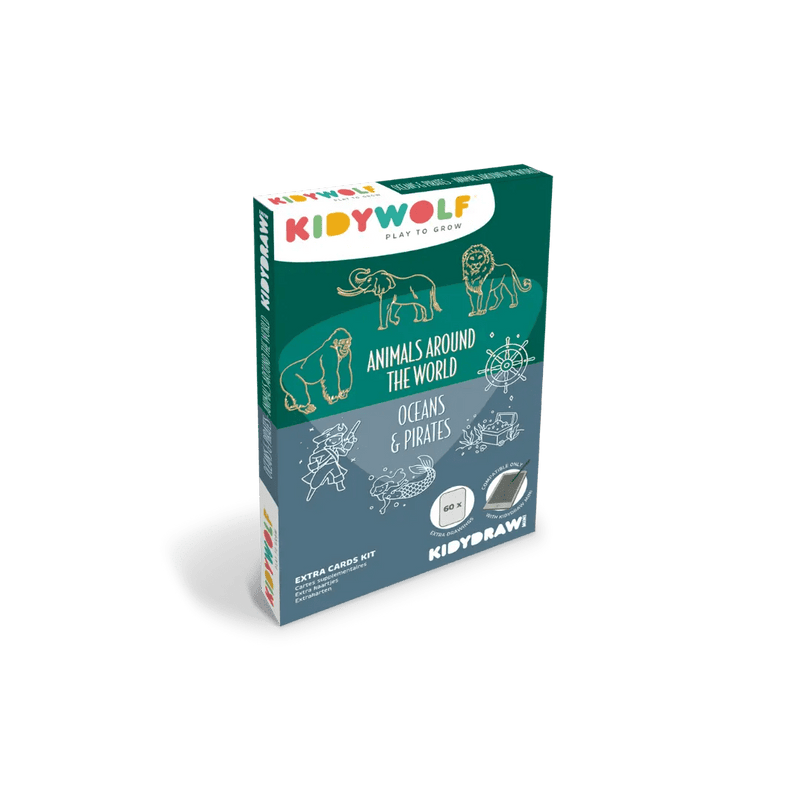 Cartes recharges | Animaux autour du Monde & Océan - Pirate | KIDYWOLF - My Little Môme
