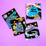 Coloriage velours x6 | Cosmos | OMY - My Little Môme