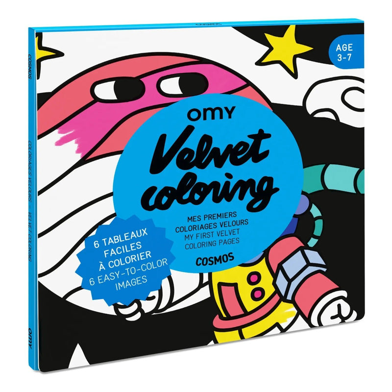 Coloriage velours x6 | Cosmos | OMY - My Little Môme