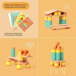 Jeu de construction en bois STIX - 108 pièces - My Little Môme