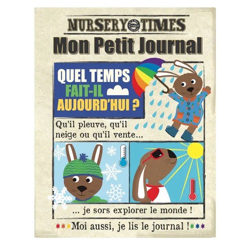 Journal bébé en tissu - "Quel temps fait - il aujourd'hui ?" - My Little Môme