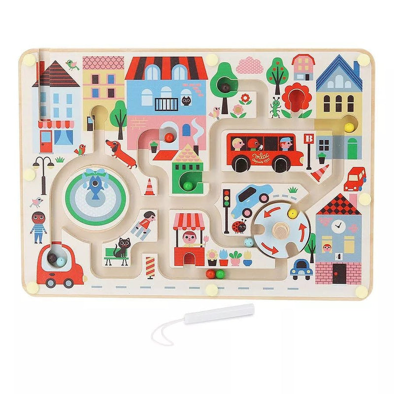Labyrinthe magnétique en bois | Ma petite ville | Vilac - My Little Môme