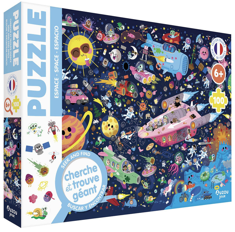Puzzle cherche & trouve - L'espace | Auzou - My Little Môme