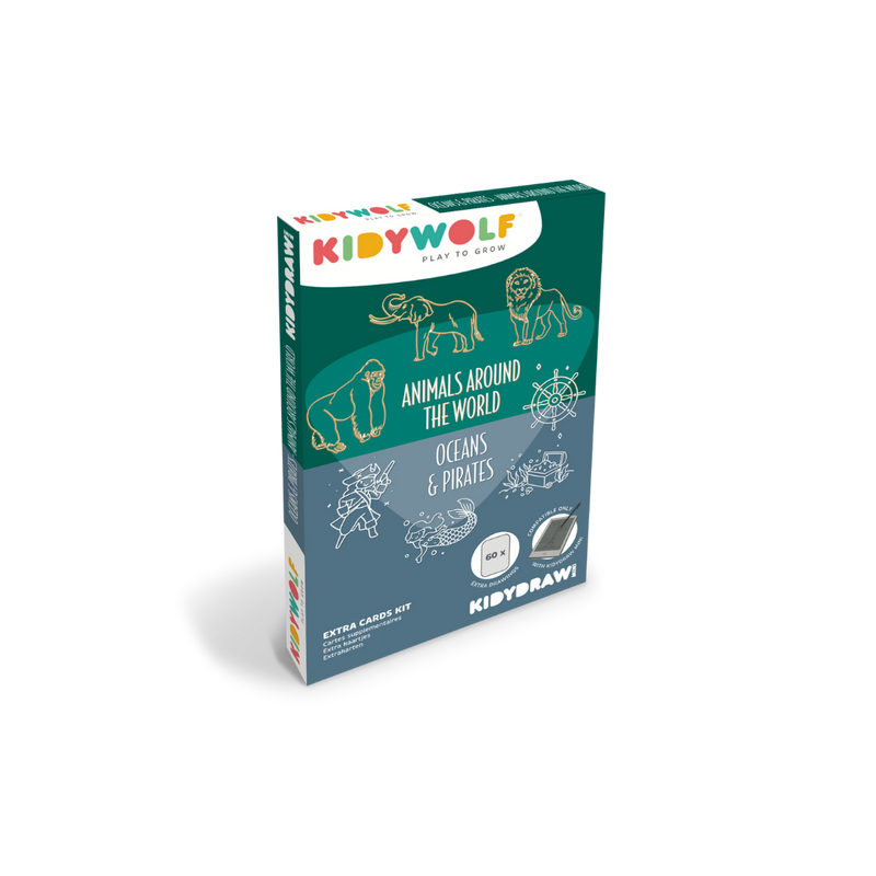 Cartes recharges | Animaux autour du Monde & Océan-Pirate | KIDYWOLF